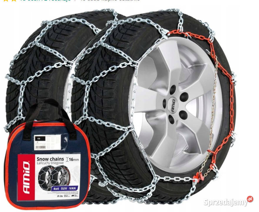 Łańcuchy śniegowe 16mm KB2551520 AMIO Nowe nie Pozostałe Białystok