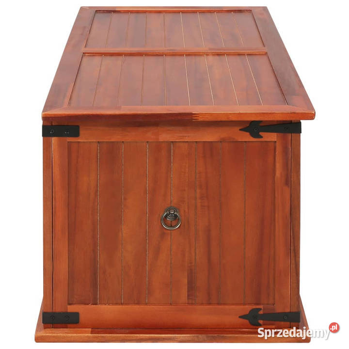 Skrzynia 79 x 34 x 32 lite drewno akacjowe Warszawa