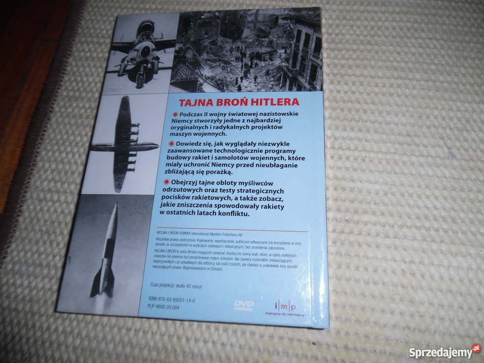 2 filmy z seriiWojna i Broń z ksiazką Oborniki Śląskie