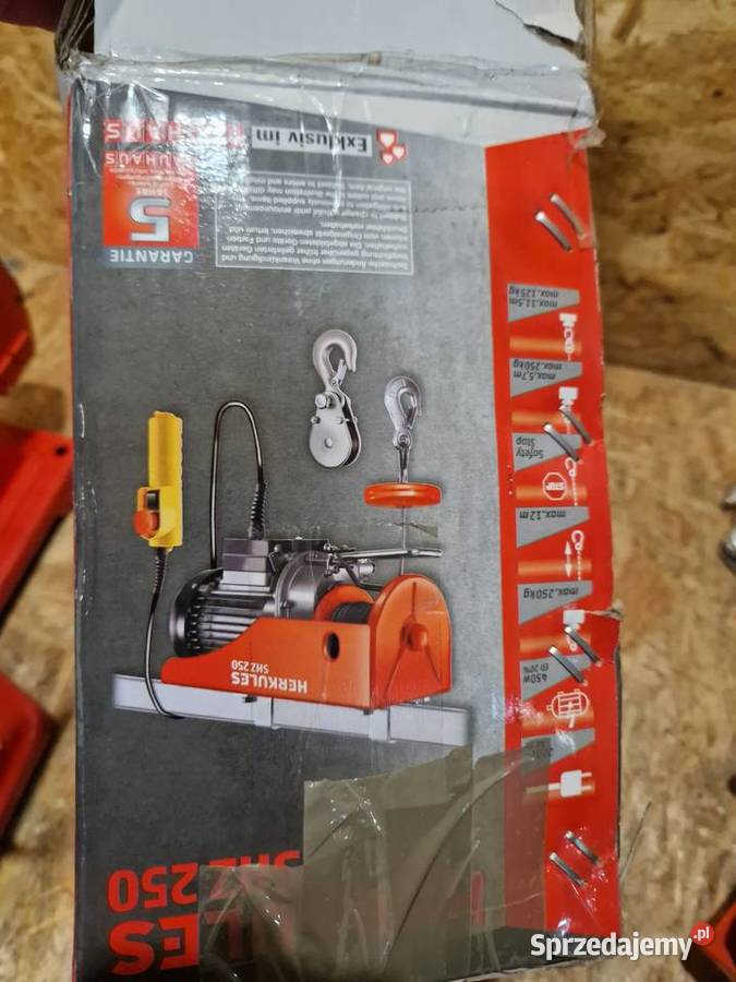 WCIĄGARKA ELEKTRYCZNA herkules shz 250125 Głogowa