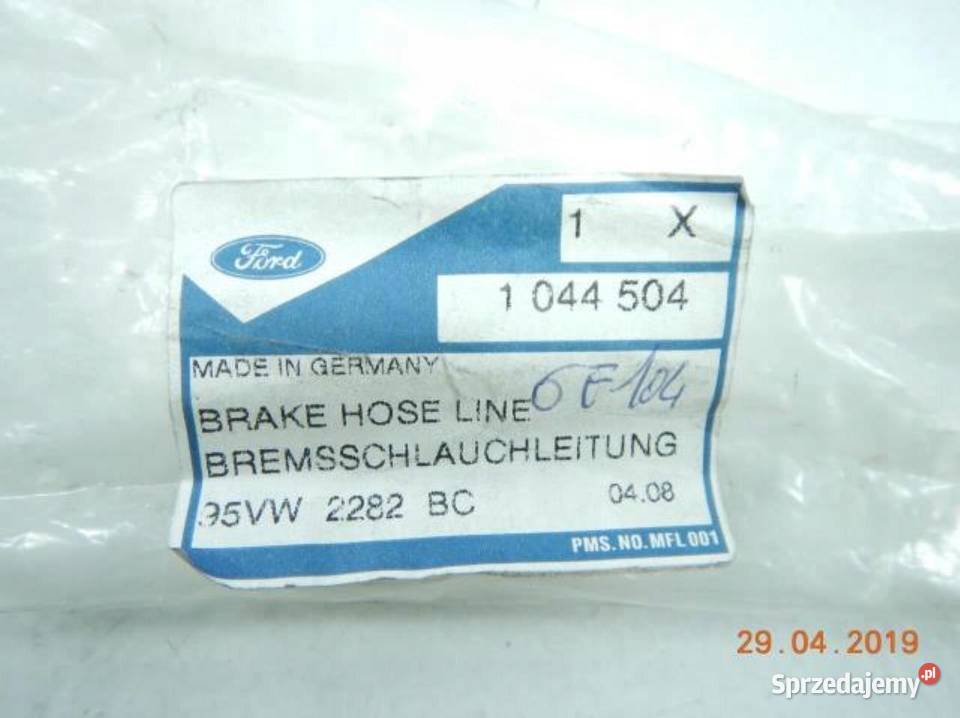 PRZEWÓD HAMULCOWY PRZÓD FORD GALAXY 0006 1044504 lubelskie