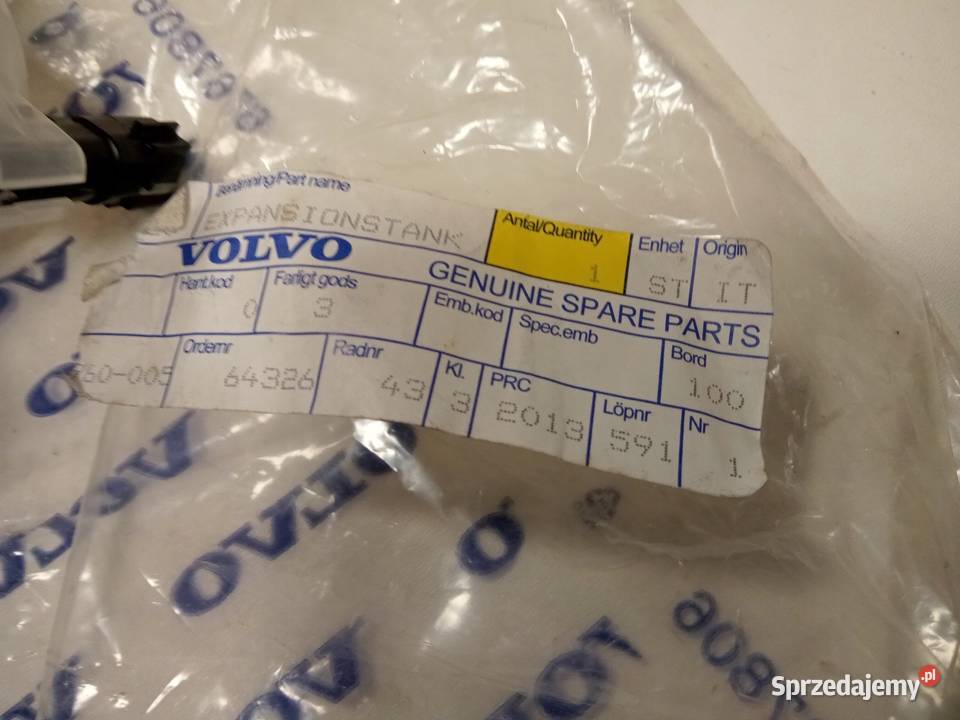 ZBIORNIK WYRÓWNAWCZY VOLVO S60 V60 I V70 XC60 Układ chłodzenia wielkopolskie Nowy Tomyśl