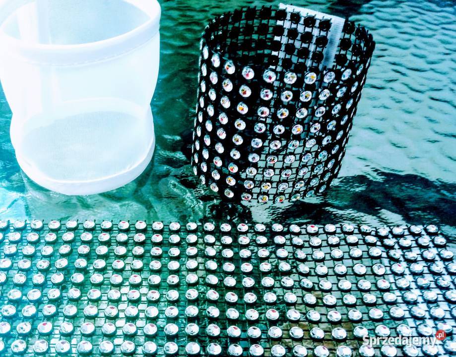 Nowe tuby upięcia firan białe cyrkonie Chrzanów