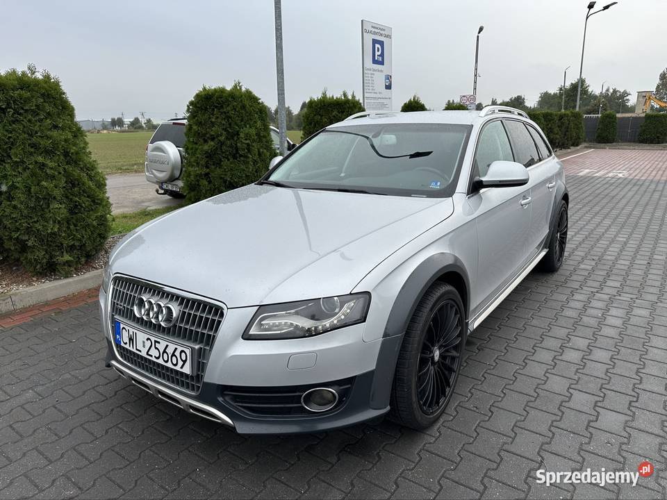 Audi a4 allroad 20 TDI 170 QUATTRO koła 19 srebrny kujawsko-pomorskie Włocławek