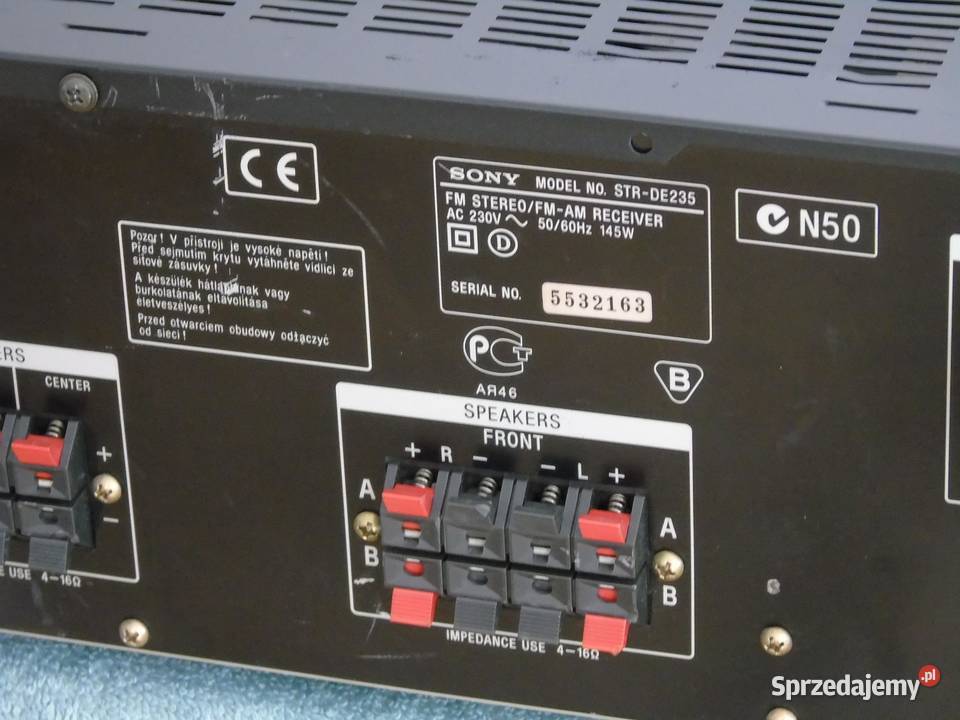 Wzmacniacz z radiem Sony STRDE235 RDS sprawny i Jasło