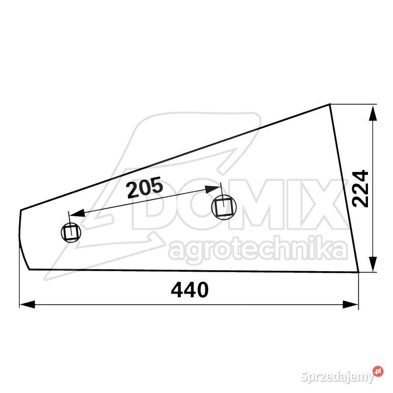 Płoza uniwersalna Lemken DMV1 3411525 Kawnice