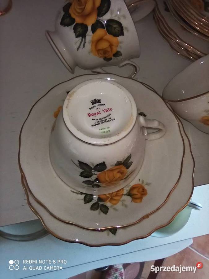 Filiżanka z talerzykiem deserowym
Żółte róże Antyki, Sztuka, Kolekcje pomorskie Gdańsk