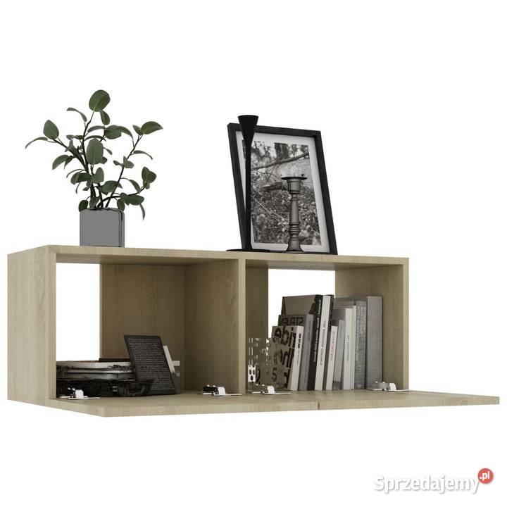 vidaXL Szafka pod TV, dąb sonoma, 80x30x30 cm, płyta(801475)