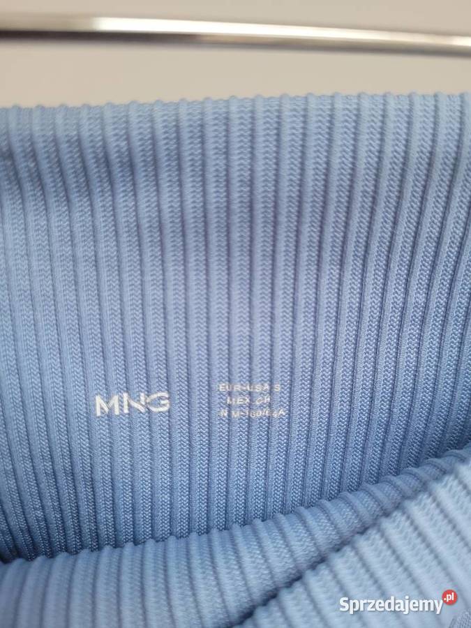 Jasnoniebieskie legginsy w prążki niebieski Liszki