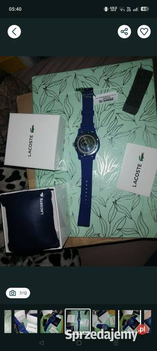 LACOSTE Zegarek NOWY z metką z folią tarcza i Unisex Leszno