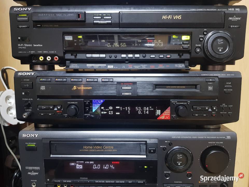 SONY MEGA ZESTAW VHSHi8 VHS KINO DOMOWE Warszawa sprzedam