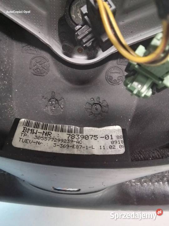BMW 1 E81 E87 MPAKIET KIEROWNICA SKÓRA MULTI osobowe lubelskie Opole Lubelskie