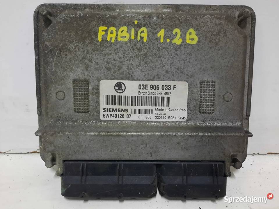SKODA FABIA 12 STEROWNIK SILNIKA 03E906033F
