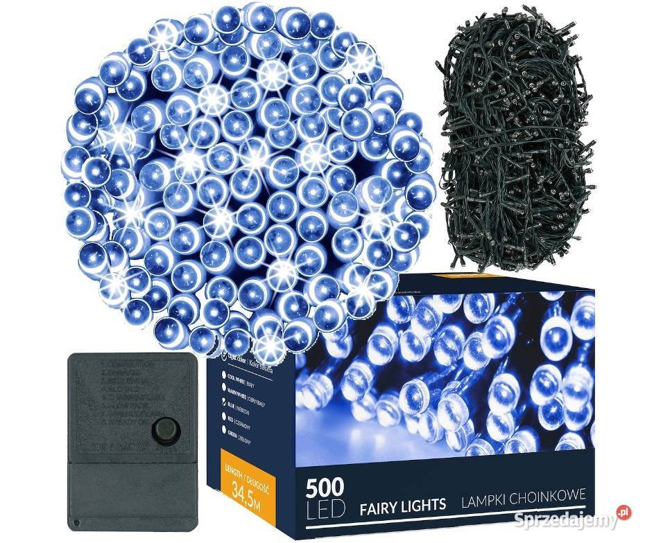 LAMPKI 500LED NA CHOINKĘ ZEWWEW NIEBIESKIE 345M Białystok sprzedam