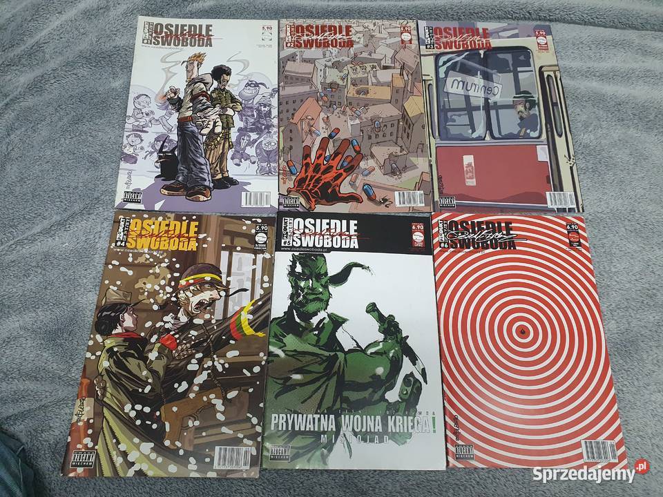 Osiedle Swoboda zestaw 6 komiksów wydanie1 2005 Gdynia sprzedam