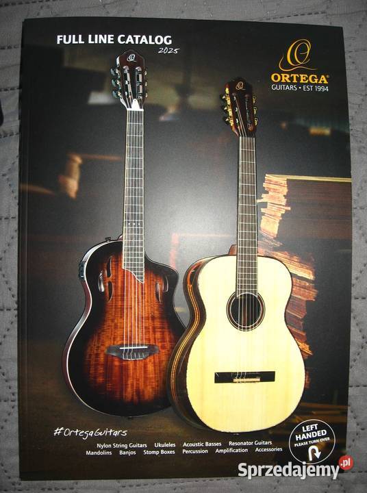 Ortega zestaw katalogów gitar pomorskie Kępice