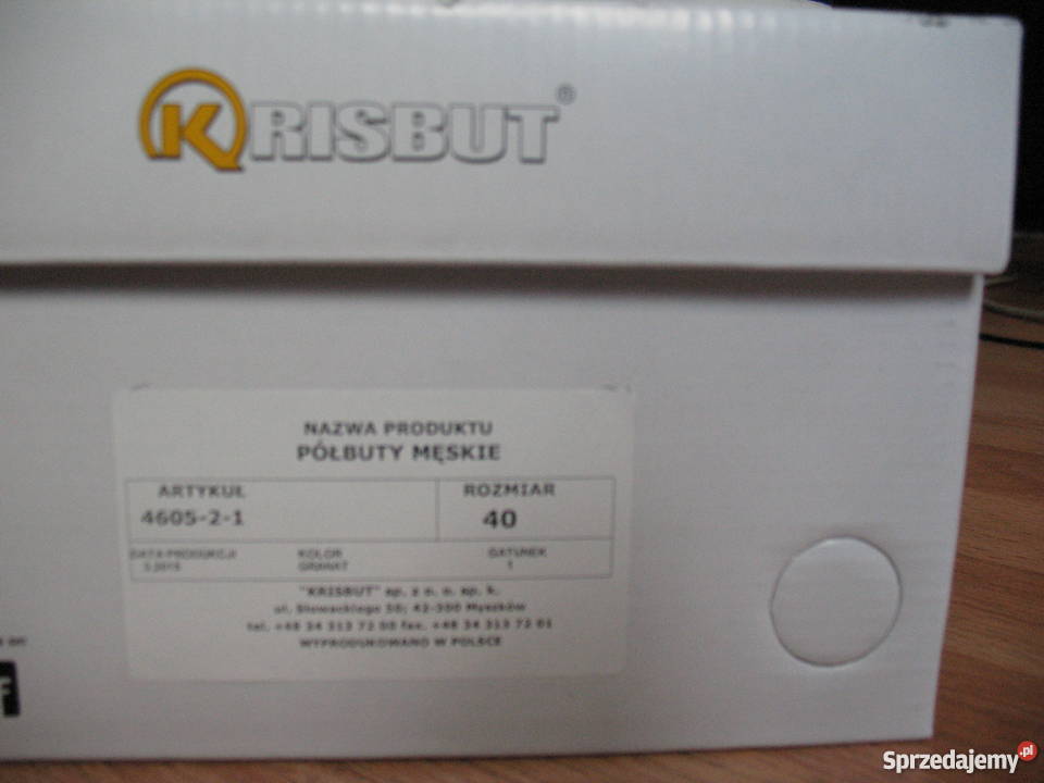 Półbuty męskie KRISBUT rozmiar 40 Chorzów