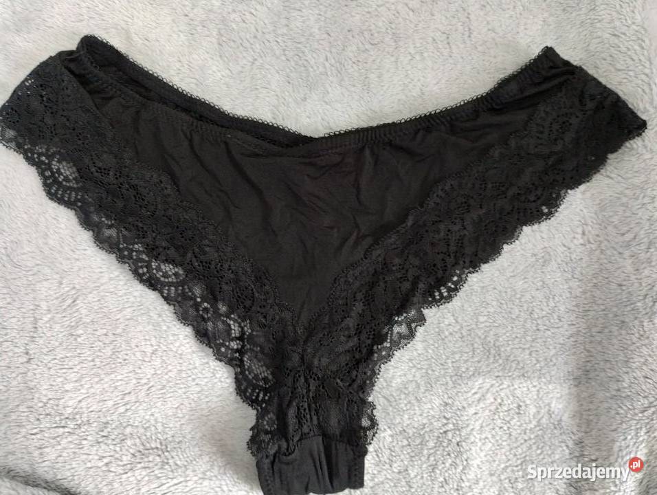 Czarna bielizna damska z kokardką unikatowa Inna marka wielkopolskie Poznań