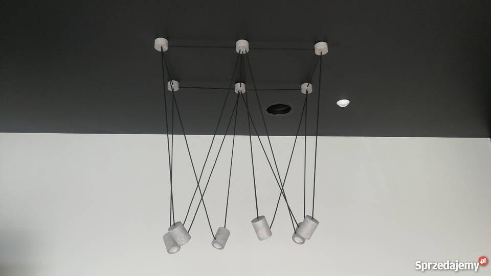 Designerska lampa wisząca AKIRA stół z BETONU czarny Rzeszów sprzedam