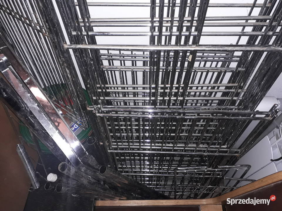 Regał chromowane elementy Sklep Warszawa