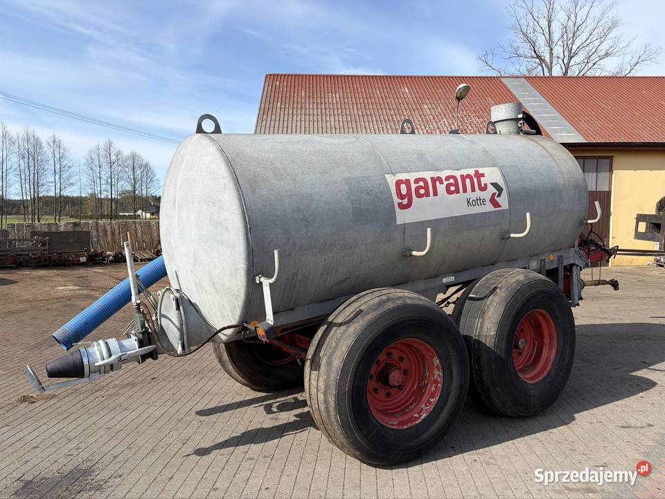 Beczkowóz 7000 litrów Kotte Garant beczka mazowieckie Myszyniec