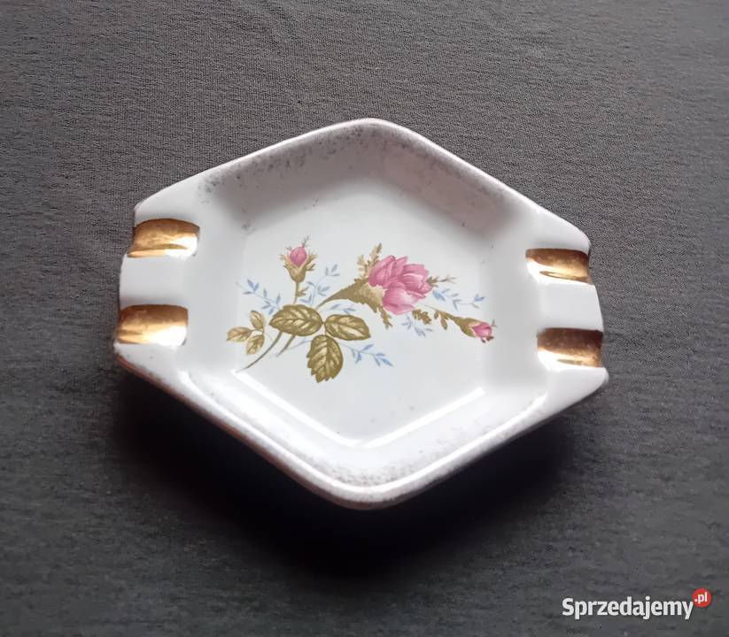 Popielniczka HenCer Chodzież dekor Złota Róża Koźminek sprzedam