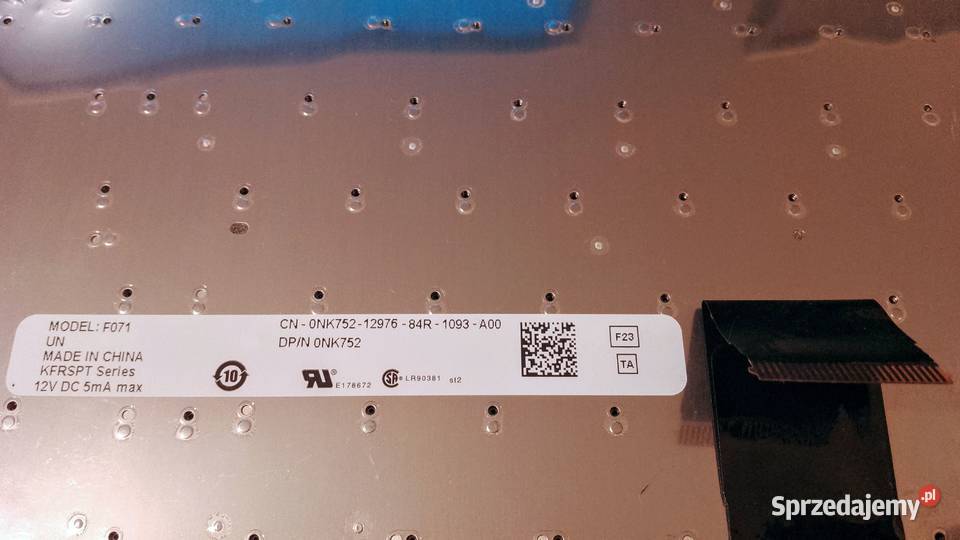klawiatura DELL XPS M1530 nasz układ na części Dell warmińsko-mazurskie Olsztyn