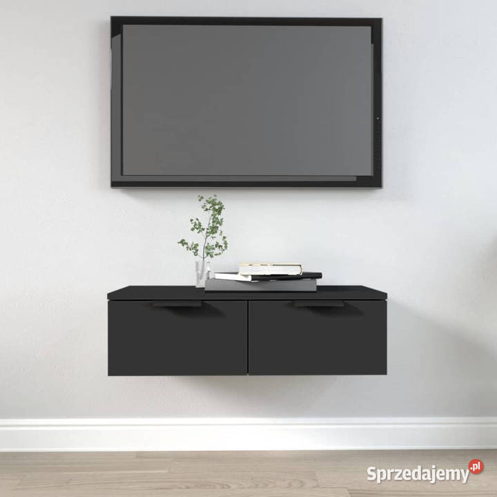 Szafka wisząca czarna 68x30x20 materiał Warszawa