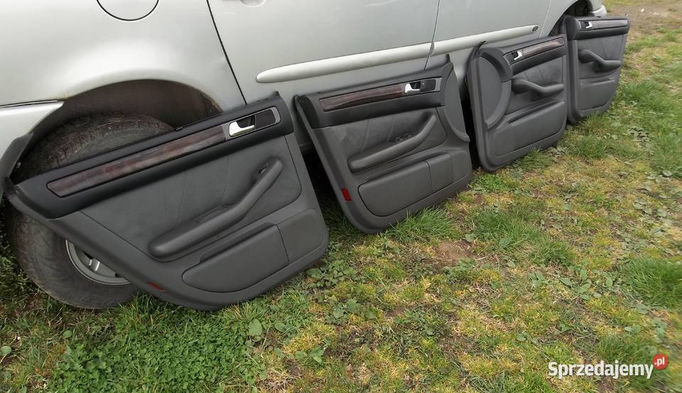 Boczki drzwi szara skóra ori roletki Audi A6 C5 osobowe Iława