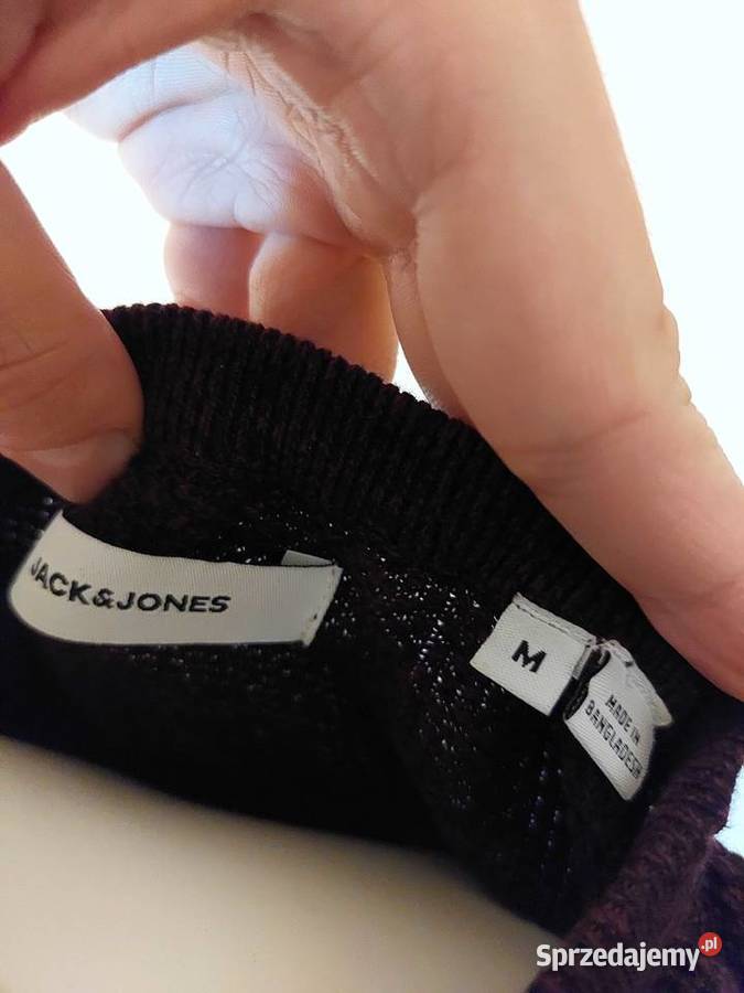Sweter bordowy Jack Jones