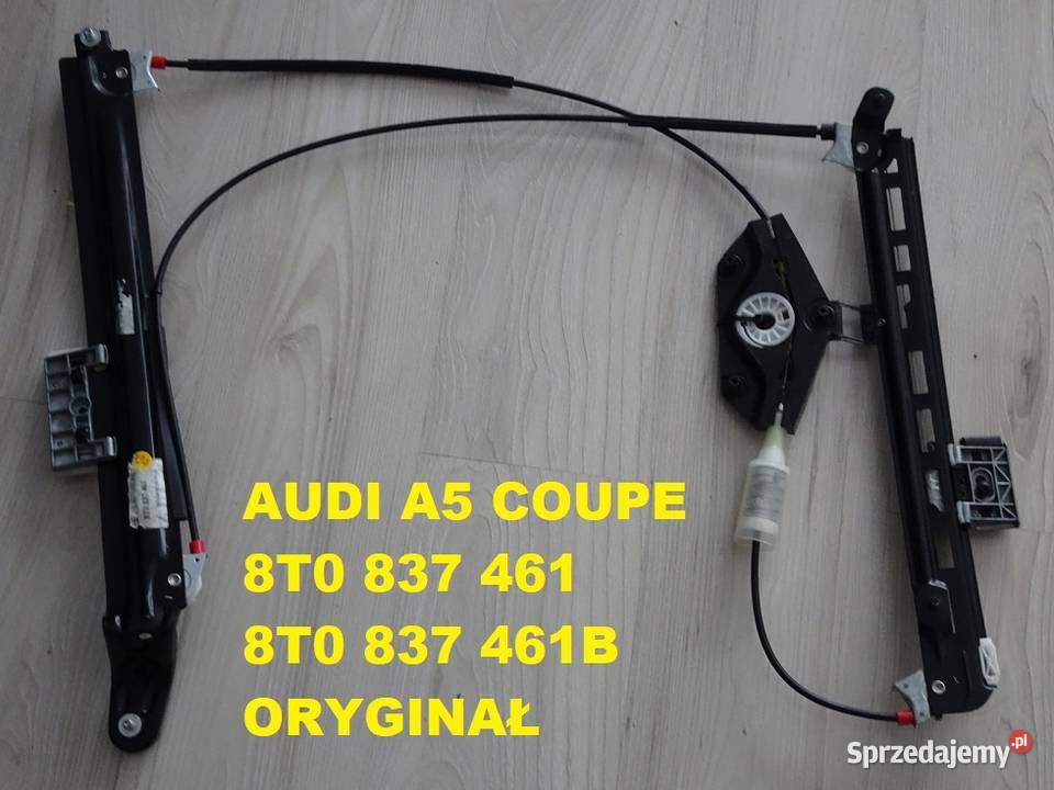 Audi A5 Coupe 2d 8T0837461 Podnośnik Szyby Przód Układ elektryczny Poznań
