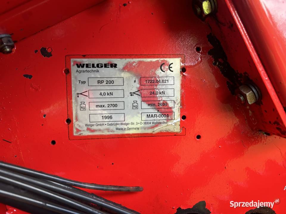 Prasa rolująca belująca zwijająca Welger RP 200 Rolujące (belujące)