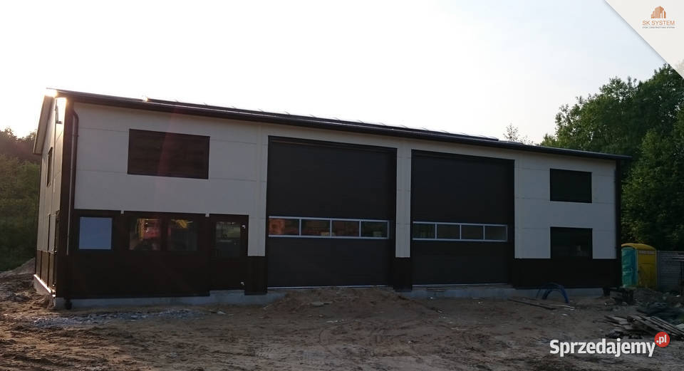 Hala 200 m2 stalowa magazyn warsztat płyta Biskupice Ołoboczne sprzedam