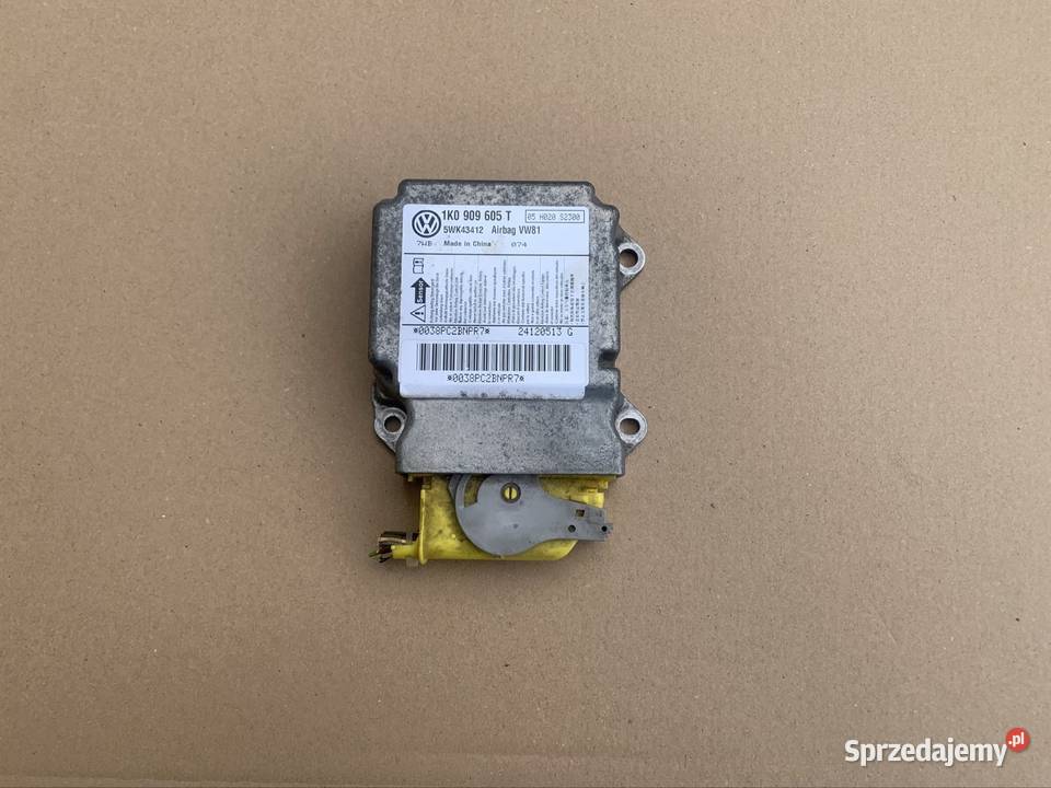 1K0909605T moduł sensor airbag poduszek skoda zachodniopomorskie Szczecin sprzedam