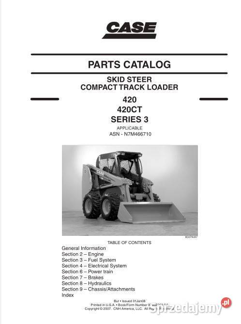 Case 420 420CT ładowarka katalog części Poradniki, albumy i reportaże Kielce