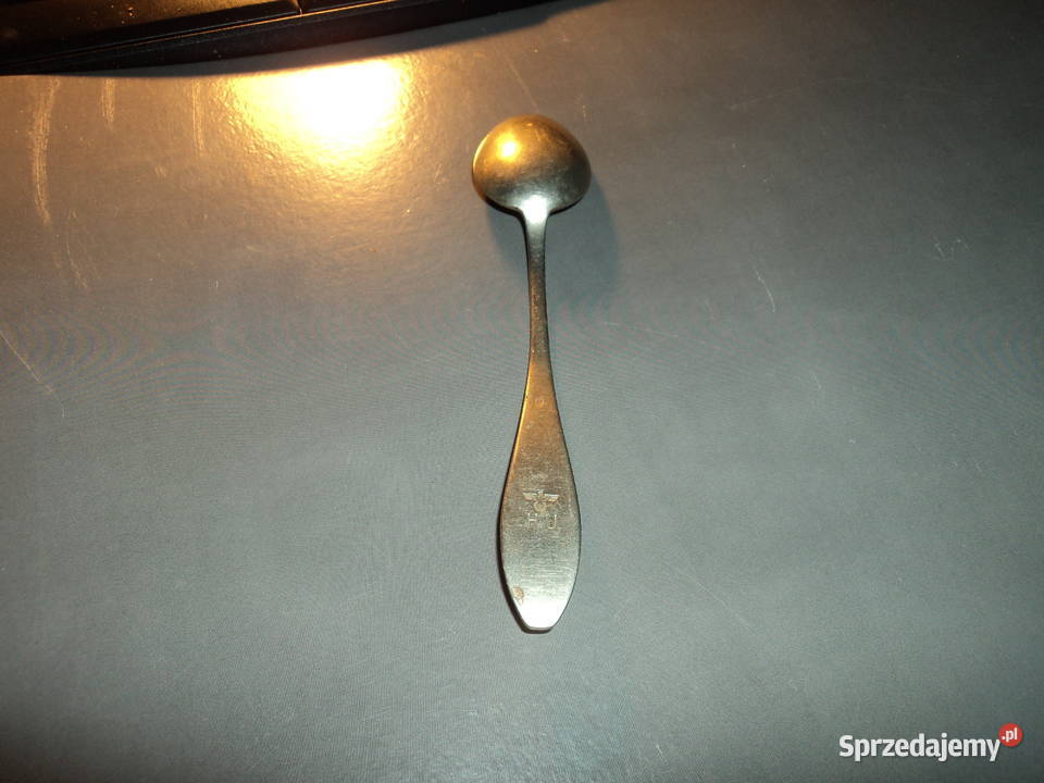 Niemiecka łyżeczka do herbaty ze swastyką HU Nowy Sącz