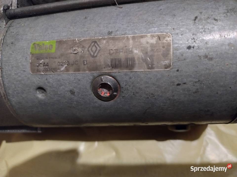 Rozrusznik Scenic II 19 DCI Megane 19 DCI osobowe Motoryzacja wielkopolskie Jastrowie