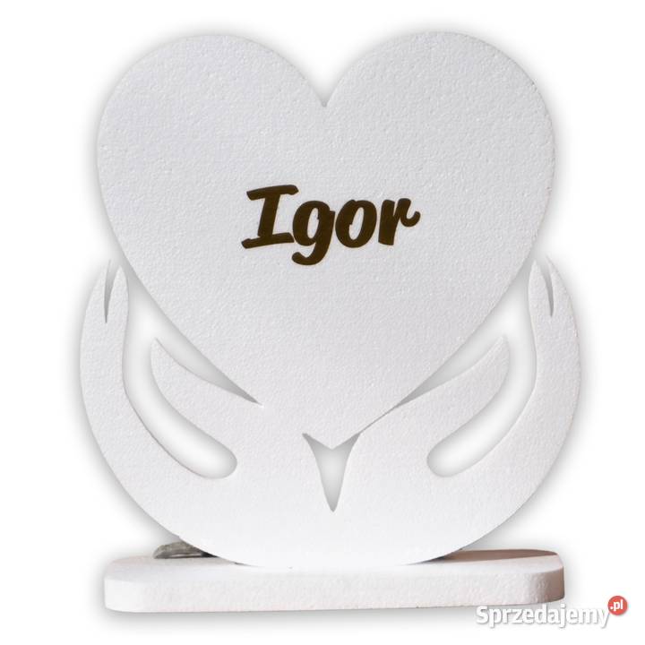 Serce W Dłoniach z imieniem dziecka Pierwsza Dębna