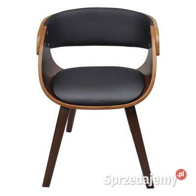 vidaXL Krzesła stołowe 4 brązowe gięte drewno i Krzesła