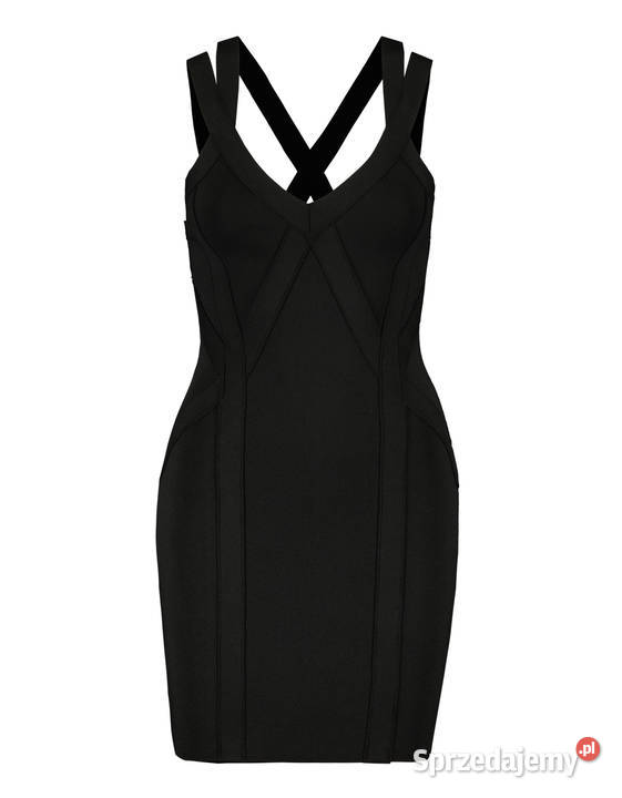 Czarna dopasowana sukienka xs 34 Tally Weijl kujawsko-pomorskie Toruń
