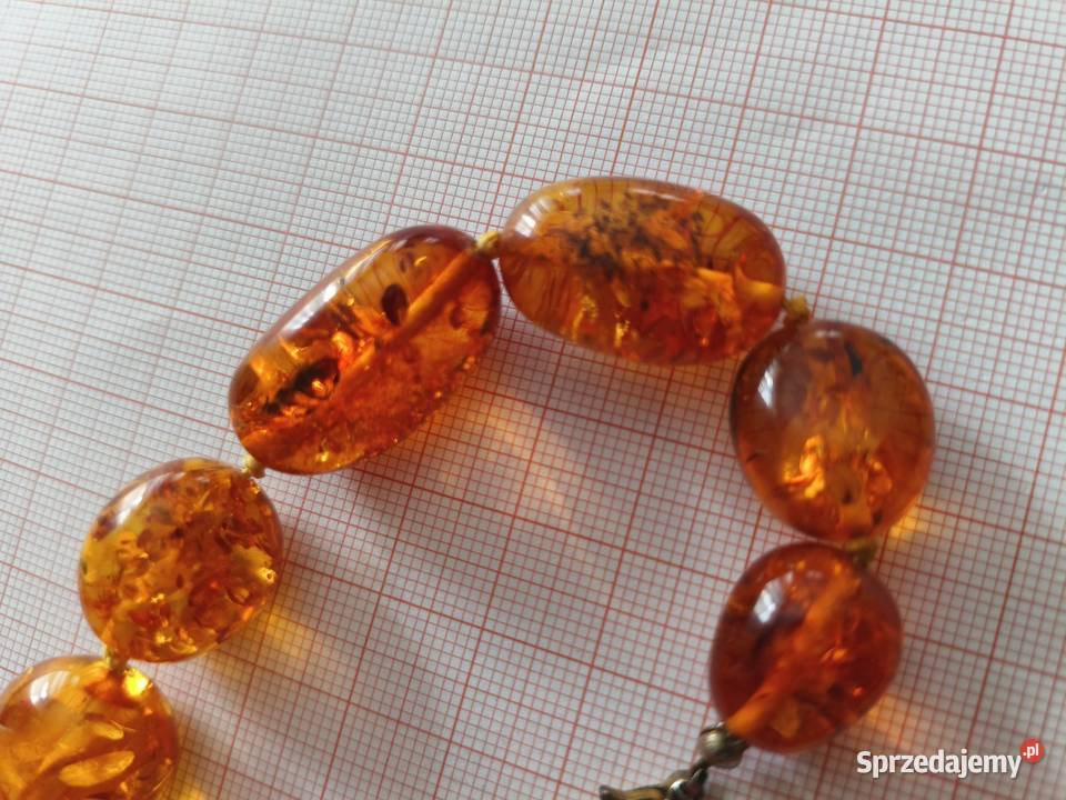 Naszyjnik Bursztyn Vintage