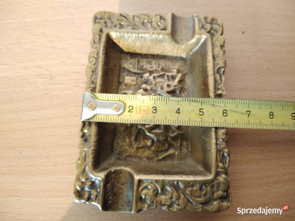 Stara mosiężna popielniczka popielnica z czasów śląskie Dąbrowa Górnicza sprzedam