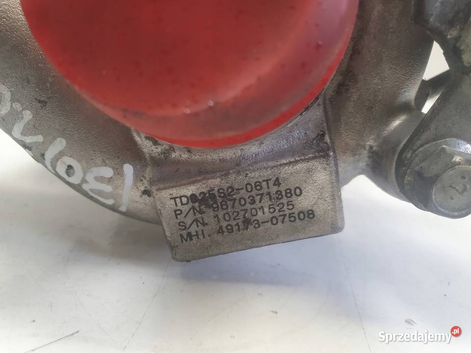Peugeot Partner II 16 HDI TURBOSPRĘŻARKA turbo Janów