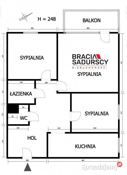 Mieszkanie 5835m2 3 pokoje Kraków Powstańców 12853zł/m2 sprzedam