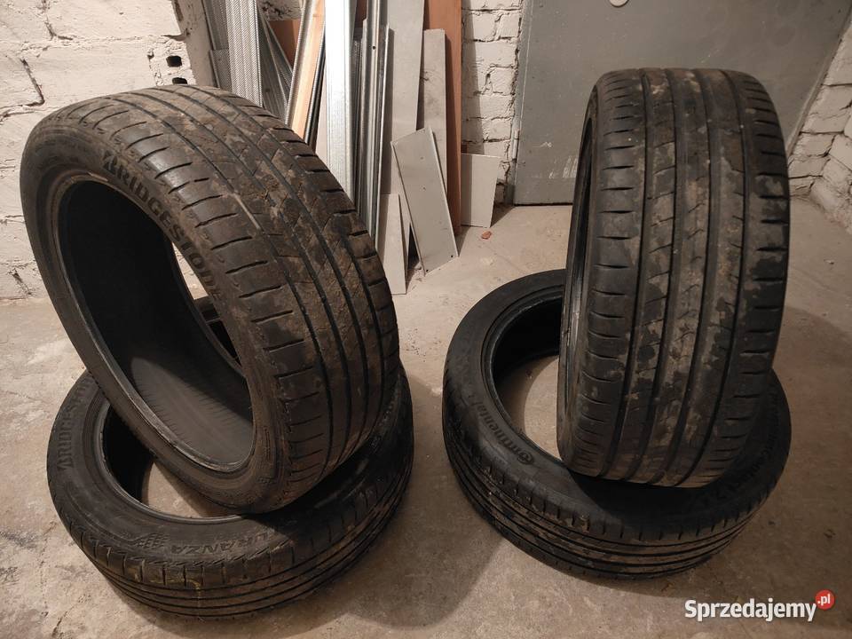 Opony letnie 2254518 Bridgestone i Continental małopolskie sprzedam