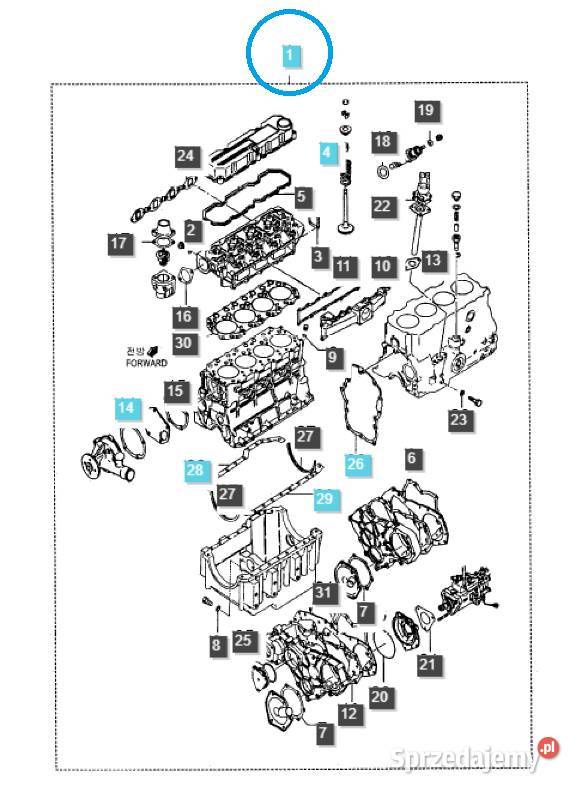 Zestaw komplet uszczelek silnika TRG010 Ls podkarpackie Tajęcina