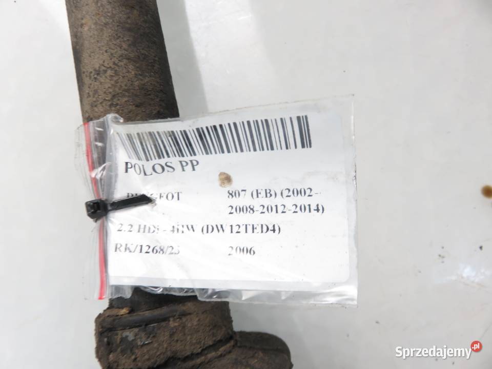 PÓŁOŚ PRAWA PEUGEOT 807 22 HDi