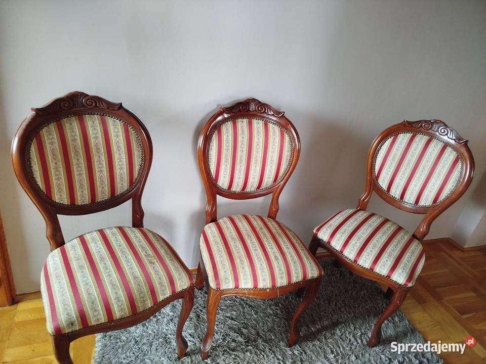 Krzesła Ludwikowe Rzeszów sprzedam