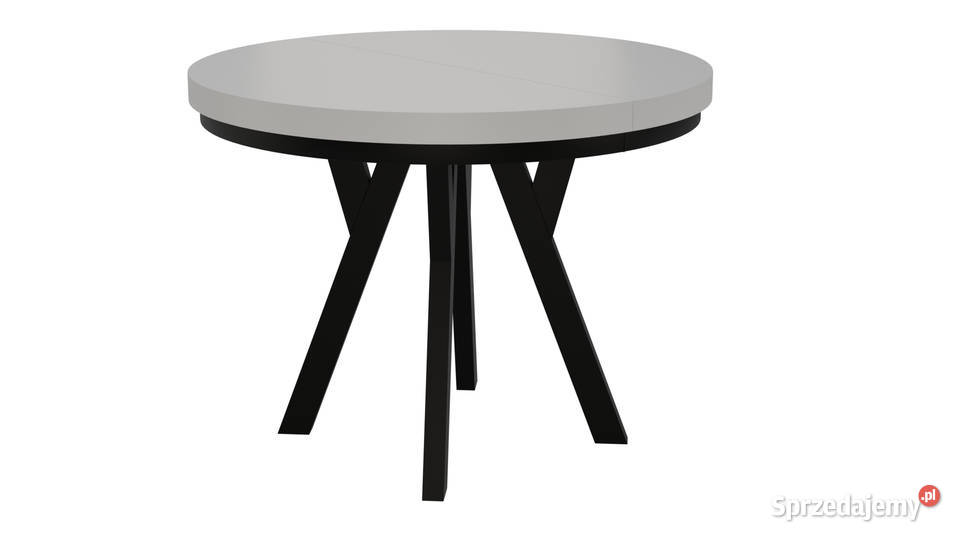 STÓŁ OKRĄGŁY ROZKŁADANY METAL LOFT SALON KUCHNIA Radomsko