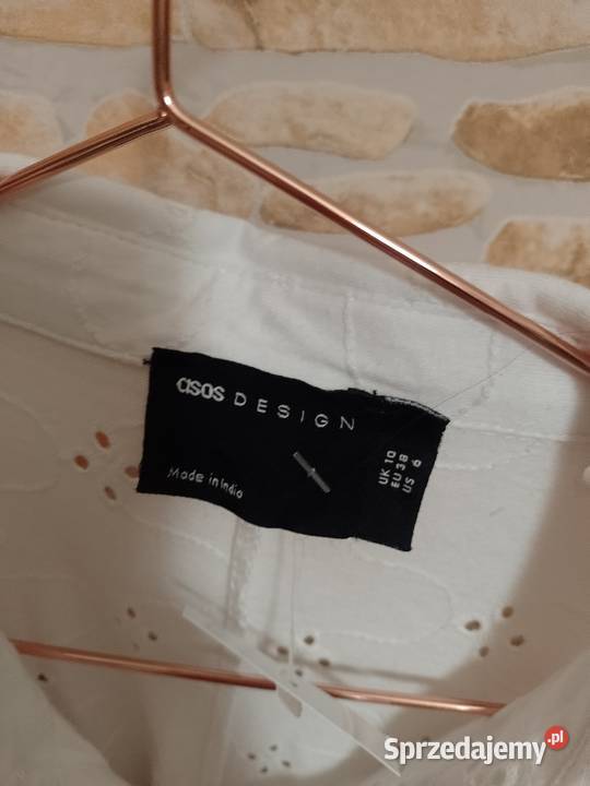 38M ASOS Design Długa biała ażurowa sukienka z Kraków